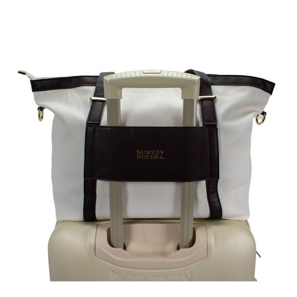 Badgley Mischka Anna Vegan Weekender Tote New - Picture 8 of 11